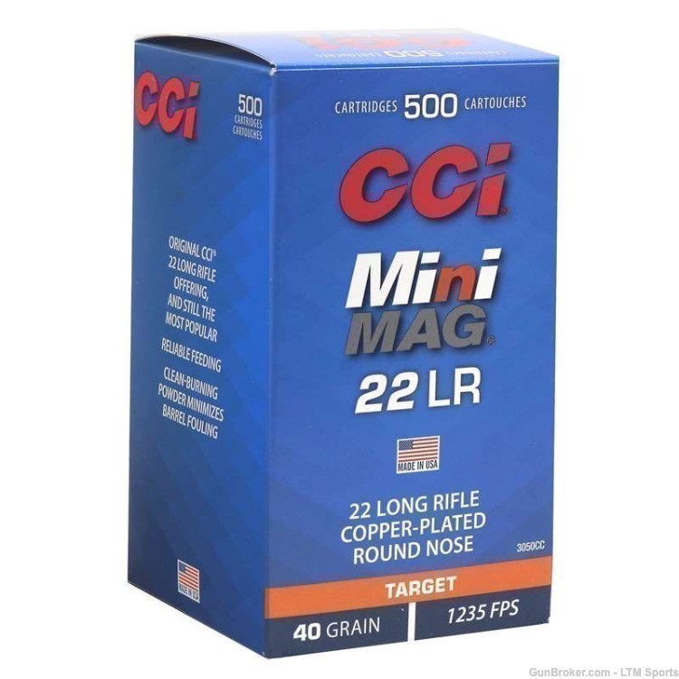 CCI Mini-Mag Target 40gr 500rds-img-0