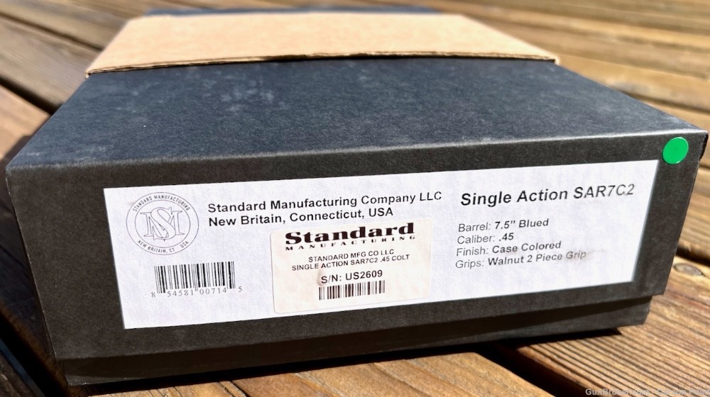 Standard Manufacturing Single Action 7.5" 45 Colt Case Color 2-PC SAA NIB -img-26