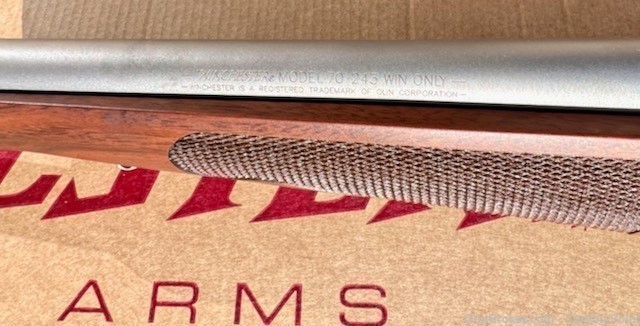Winchester 70 Stainless Featherweight .243 WIN. 22" NIB 2023 NICE WOOD-img-25