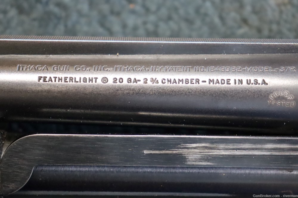 Ithaca Model 37R Featherlight Pump Action 20 Gauge Shotgun (SN#R503693)-img-10