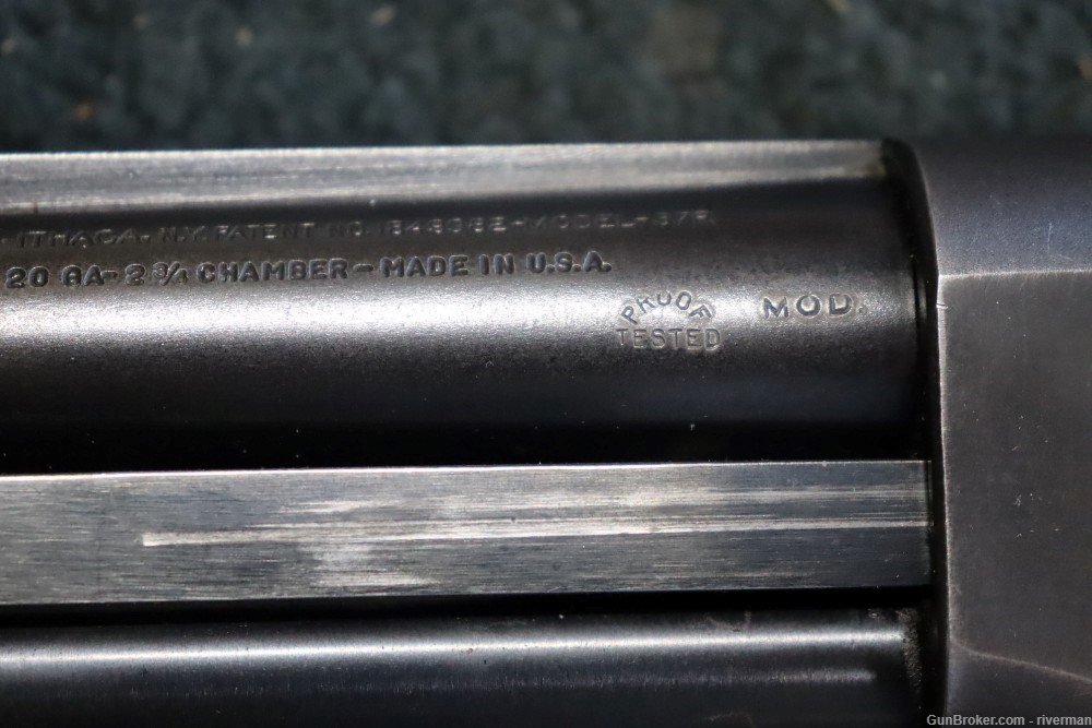 Ithaca Model 37R Featherlight Pump Action 20 Gauge Shotgun (SN#R503693)-img-11