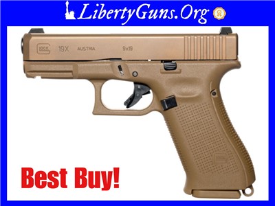  Glock 43X, 9mm,Semi-automatic, Polymer frame, 19 Rounds upc  764503026911