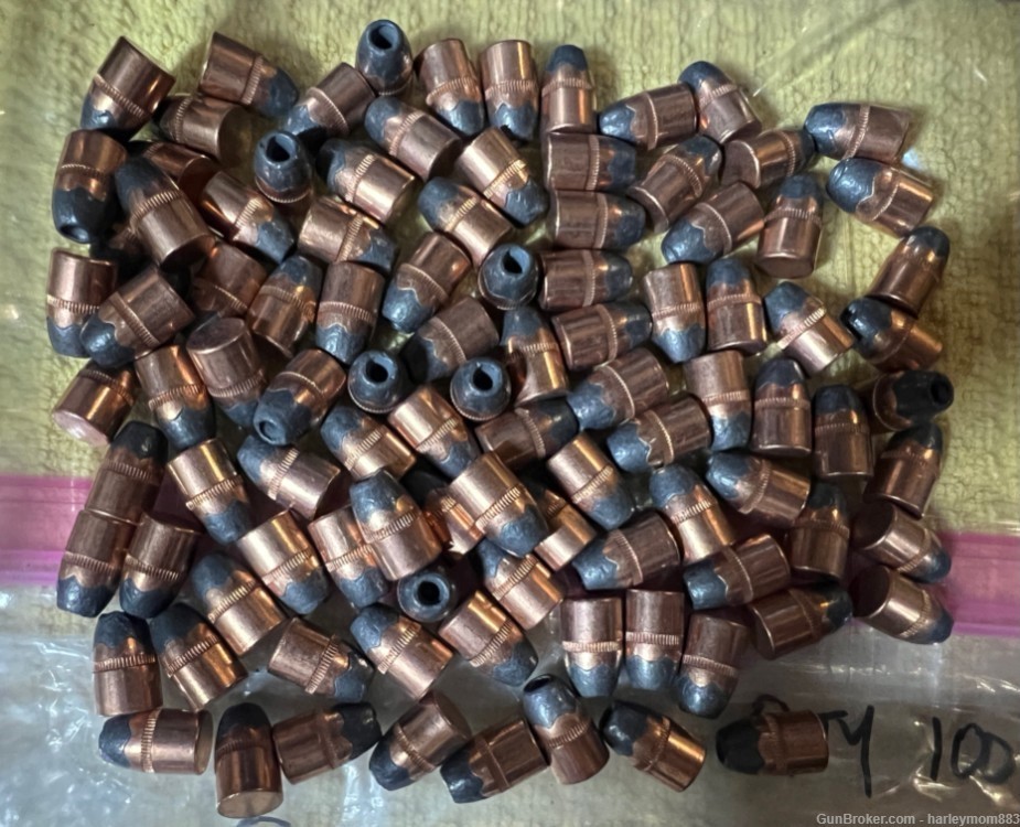 Remington 357 Cal 125 Gr SJHP Bullets: Factory New: Qty #100-img-1