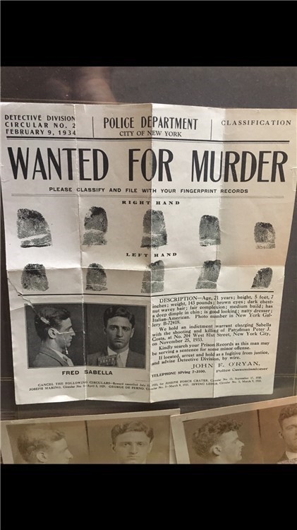 Original 1934 wanted poster w/Extra police photos & Acessories-img-2