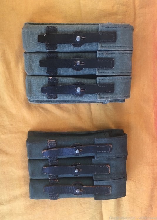 6 Uzi 25 rnd mags in original pouches , exc cond -img-0