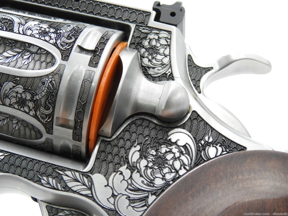 Collectible Rare Spectacular Custom Engraved Colt Python 6" 357 MAG-img-33