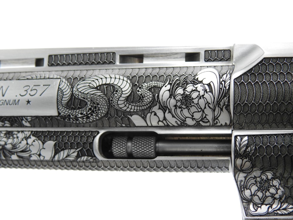 Collectible Rare Spectacular Custom Engraved Colt Python 6" 357 MAG-img-36