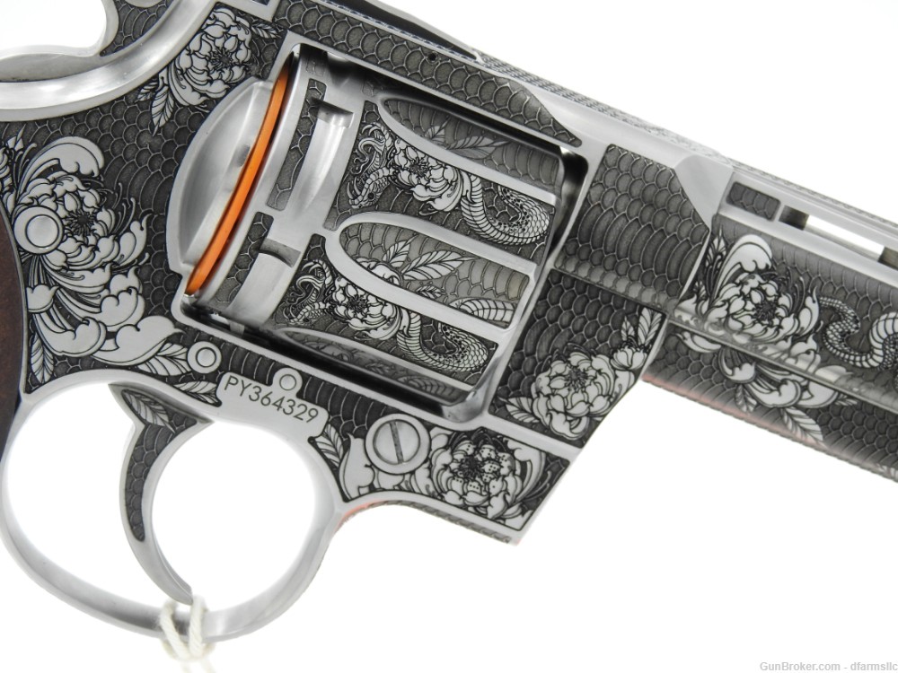 Collectible Rare Spectacular Custom Engraved Colt Python 6" 357 MAG-img-17