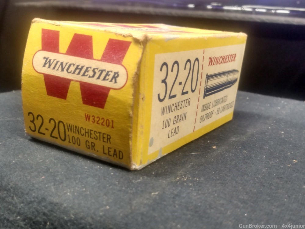 32-20 winchester 100 grain collector rare vintage look!-img-5