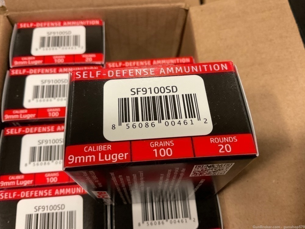 9MM LUGER 5 BOX LOT SALE 100 ROUNDS HP HOLLOW POINT DEFENSE EDC CARRY -img-2