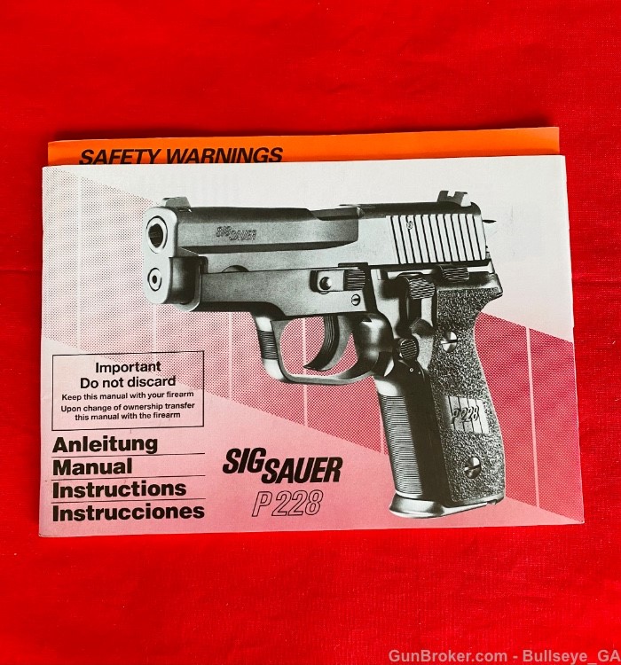 Sig Sauer P228 West German "KB" 1991 9mm NICKEL & Wood Grips * MINT *-img-3