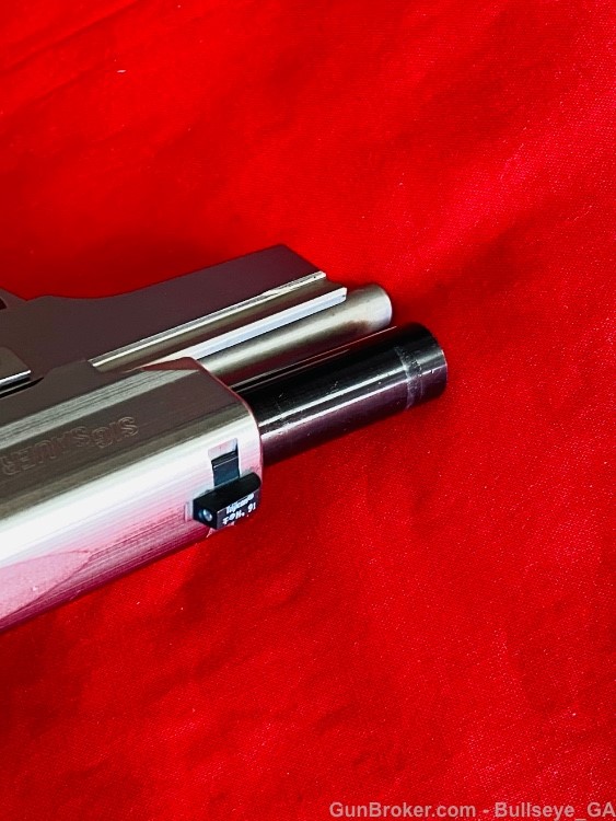 Sig Sauer P228 West German "KB" 1991 9mm NICKEL & Wood Grips * MINT *-img-32