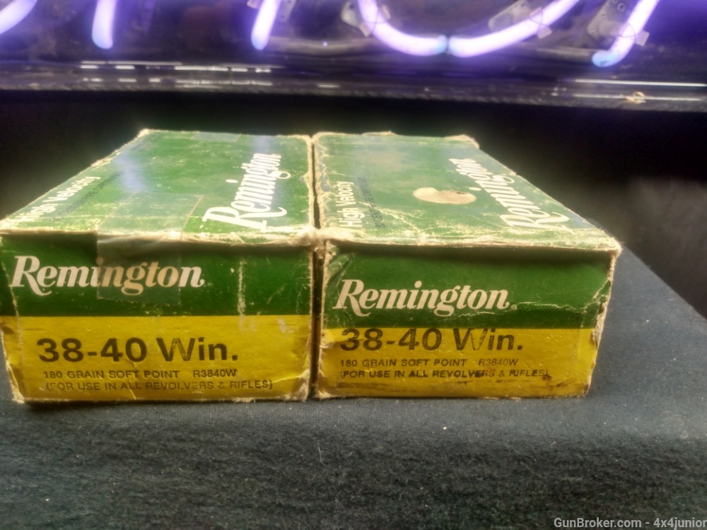 38-40 win. soft point REMINGTON RARE VINTAGE COLLECTOR LOOK! 100 ROUNDS!-img-7