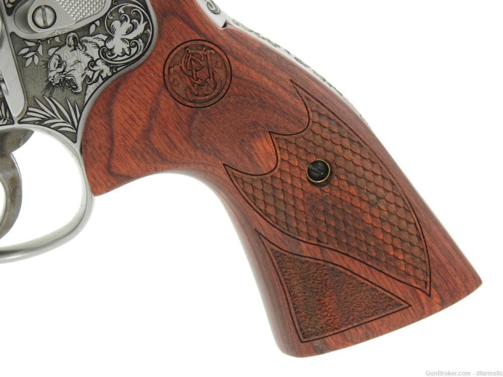 Rare Unique Custom Engraved S&W Smith & Wesson 686 Plus Deluxe 6" 357 MAG -img-8