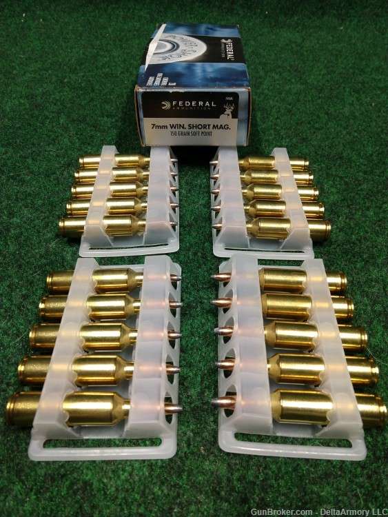 7 MM Winchester Short Magnum Ammunition Collection 140 Rounds Total-img-9