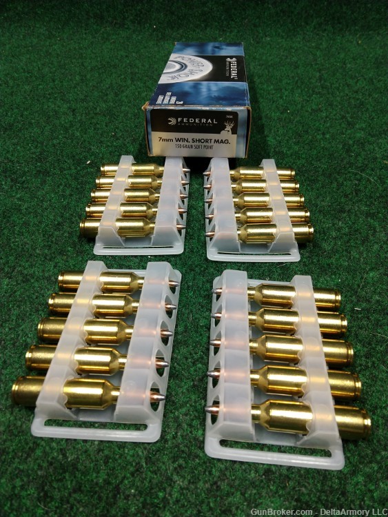 7 MM Winchester Short Magnum Ammunition Collection 140 Rounds Total-img-18