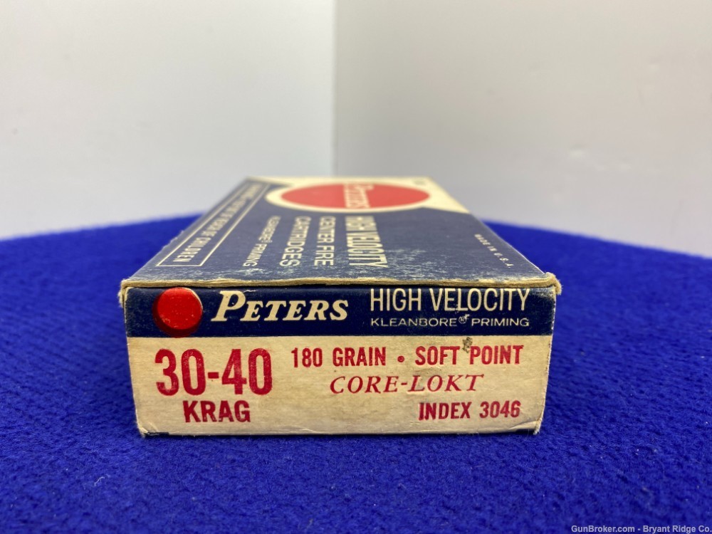 VINTAGE Peters .30-40 Krag 40Rds *EXTREMELY COLLECTABLE AMMO*-img-4