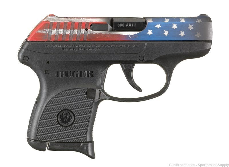 Ruger LCP American Flag in .380 ACP with 2.75" Brl and 1-6 Rnd Mag NIB!!-img-0