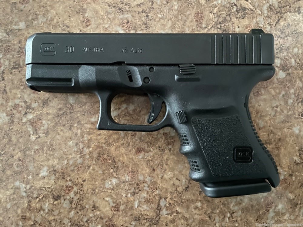 Glock 30SF .45ACP Subcompact with factory OEM Night Sights Gen3 nice 30-img-0
