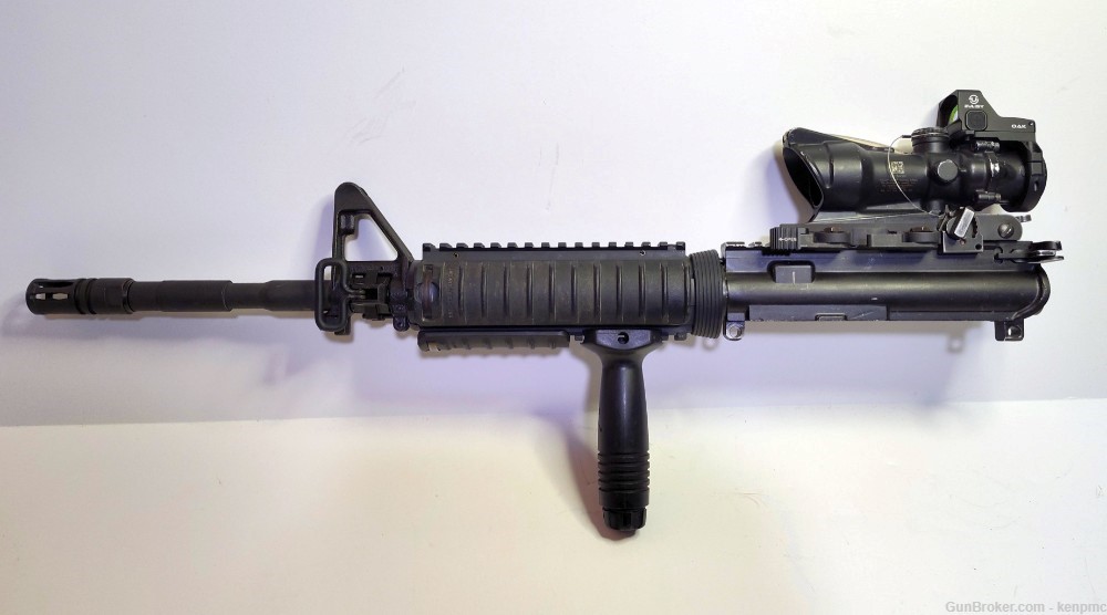Colt M4A1 SOCOM Upper, Trijicon 4x ACOG, Knights M4 RAS, 14.5" Pinned, AR15-img-1