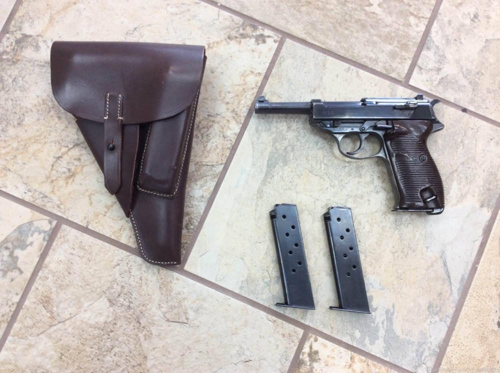 WWII AC 44 Walther p38 German pistol with holster and extra magazines 1944-img-0