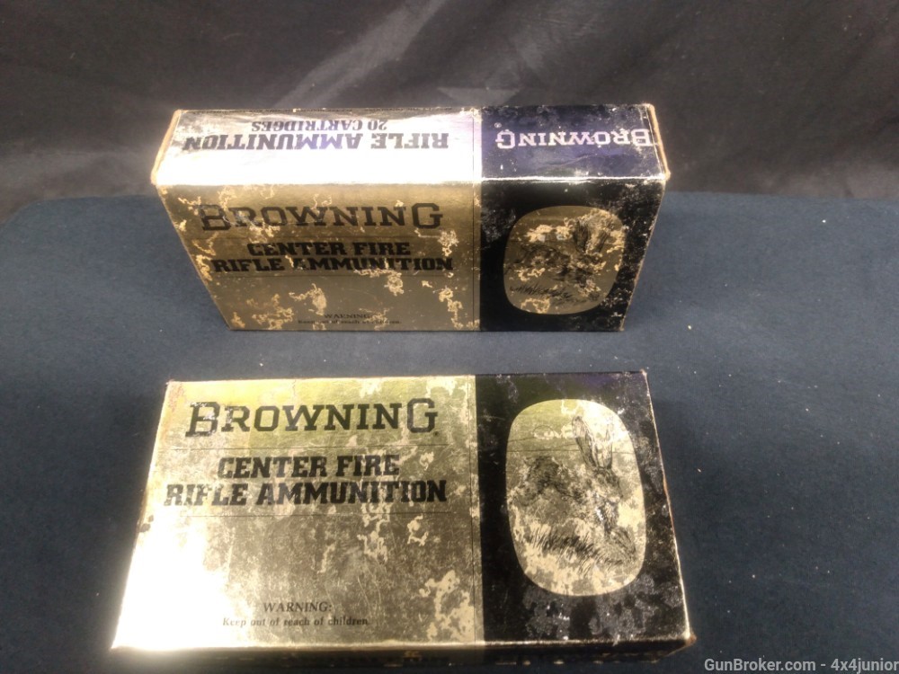 VINTAGE 22-250 BROWNING collector AMMO rare look NR!-img-11