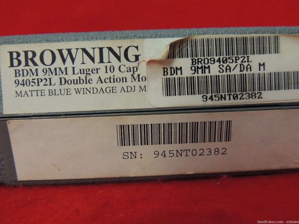  Browning BDM Unique DA/SA Modes 9mm Pistol 1 Owner in Box 2 Mags 1996 9mm-img-1