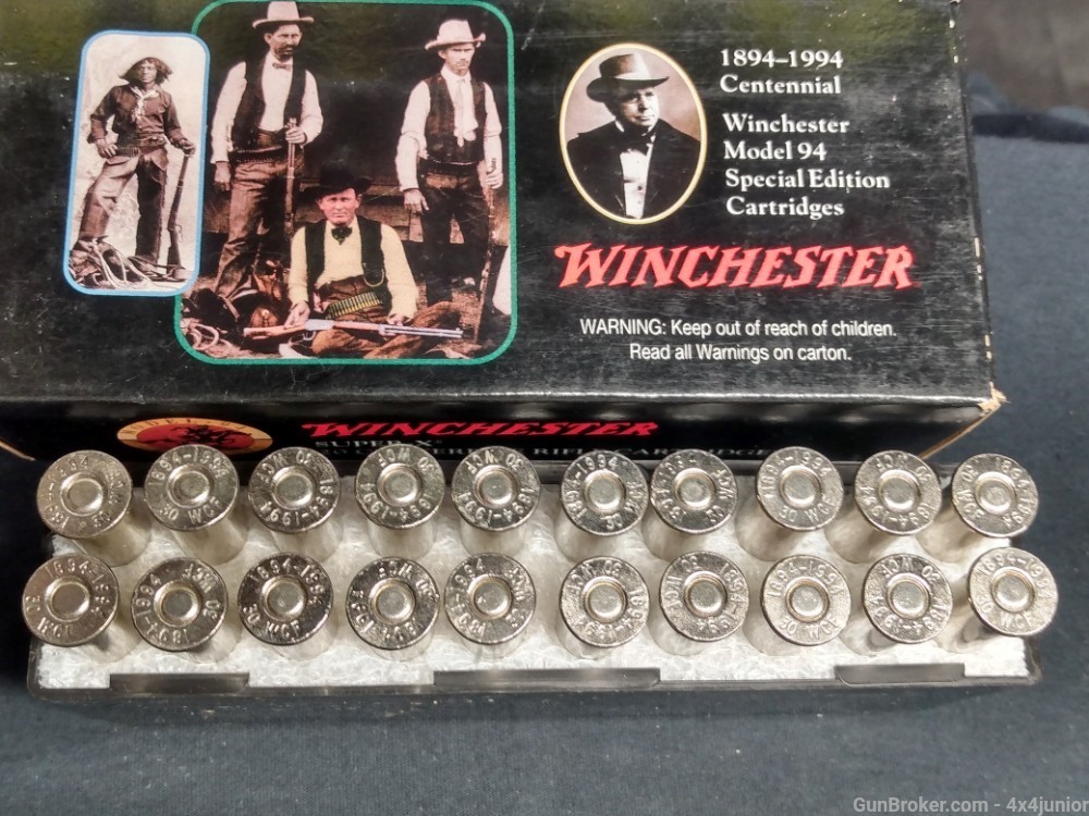 30-30 WINCHESTER 1894 CENTENNIAL SPECIAL EDITION ammo W/knife RARE! 94-img-3