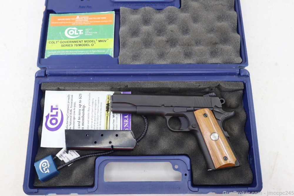Rare Very Nice Colt MK IV 1911 Series 70 Level I .45 ACP Pistol W/ Box 1911-img-3