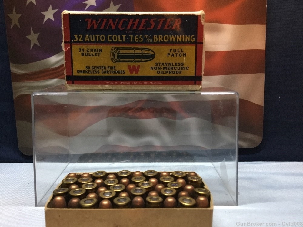 Winchester Vintage 32 Auto Colt 7.65mm  Browning 49 Rnds - See photos-img-3