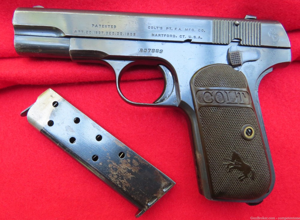 Colt 1903 M1903 32acp Pocket Hammerless WWI-era Made 1917 Model M 32 ACP-img-0