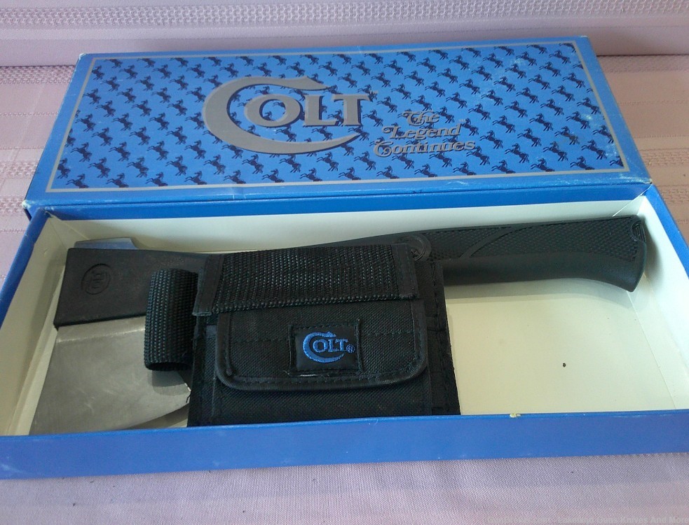 WOW! Uber RARE Complete In Box COLT CT2 Trailblazer Axe & Knife Combo!-img-14