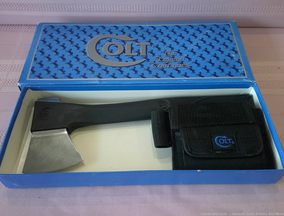 WOW! Uber RARE Complete In Box COLT CT2 Trailblazer Axe & Knife Combo!-img-15