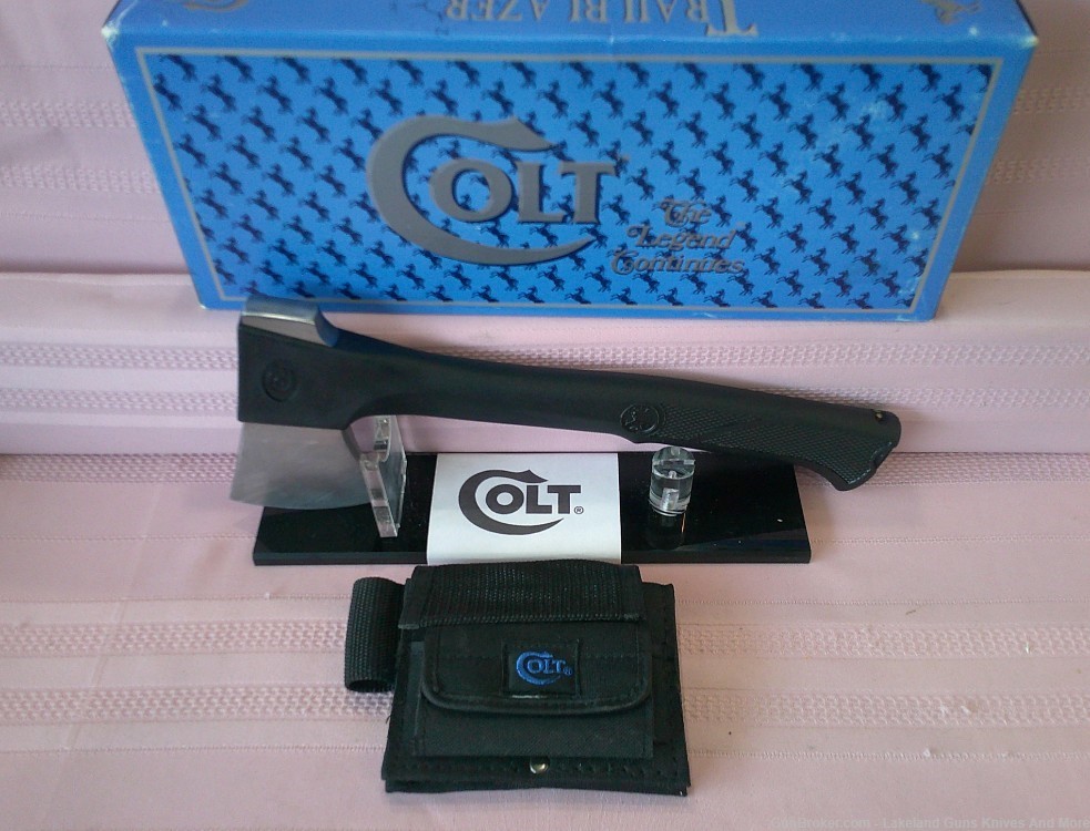 WOW! Uber RARE Complete In Box COLT CT2 Trailblazer Axe & Knife Combo!-img-6