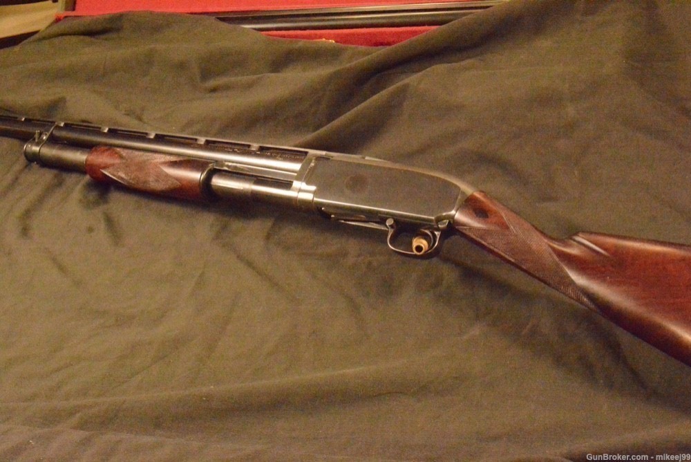 Winchester Black diamond trap gun 2 pin rib straight grip -img-0