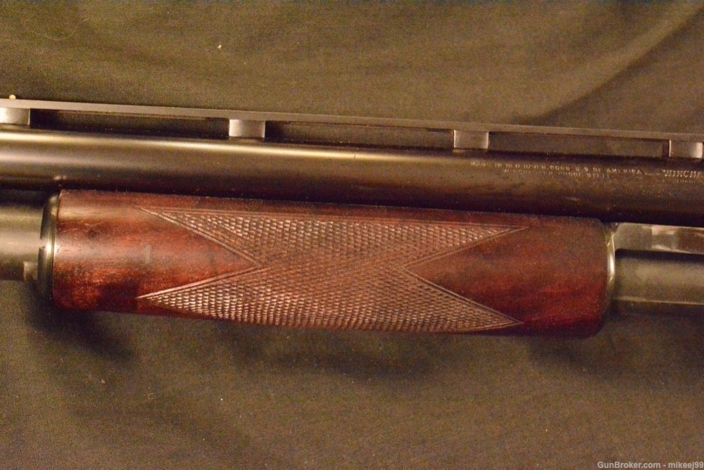 Winchester Black diamond trap gun 2 pin rib straight grip -img-6