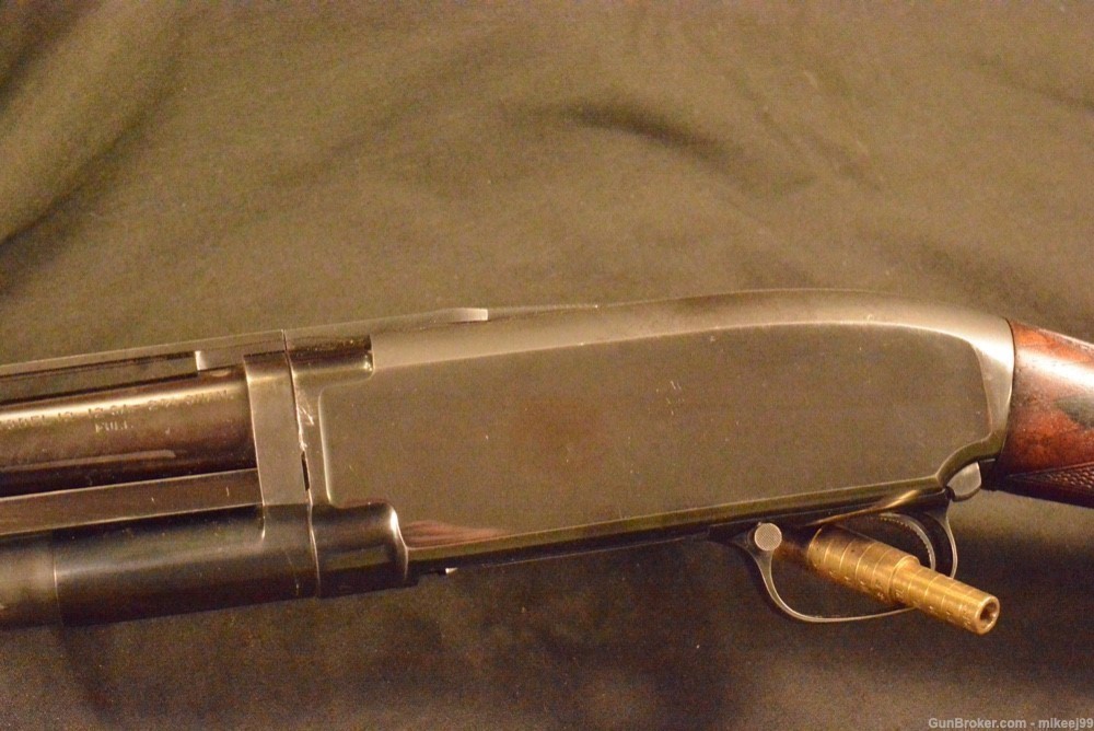 Winchester Black diamond trap gun 2 pin rib straight grip -img-1