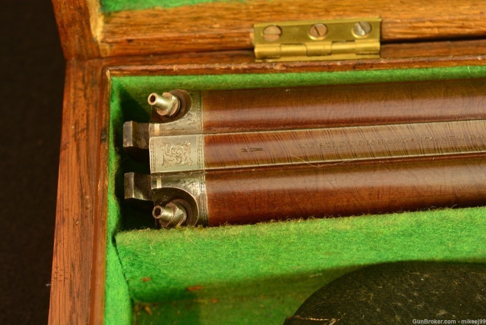 Westley Richards cased 14 gauge muzzle loader excellent condition-img-10