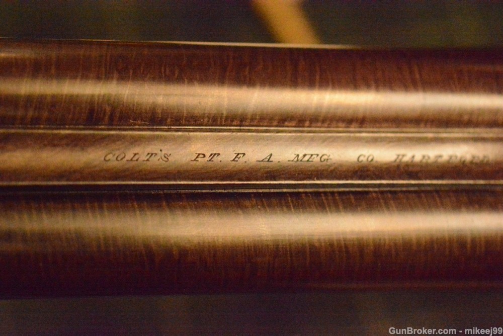 Colt 1878 hammer gun 10 gauge. Beautiful barrels and engraved-img-22