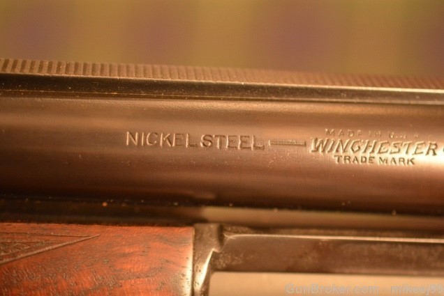 Winchester model 12 Black diamond trap 1927 12 gauge-img-9