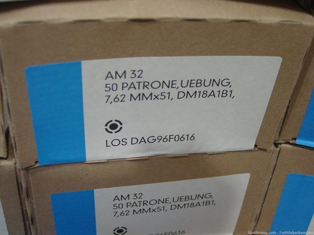 HK G3 91 PTR F/A  German Blue HK51 50 rds 7.62x51 Blue ammo -img-2