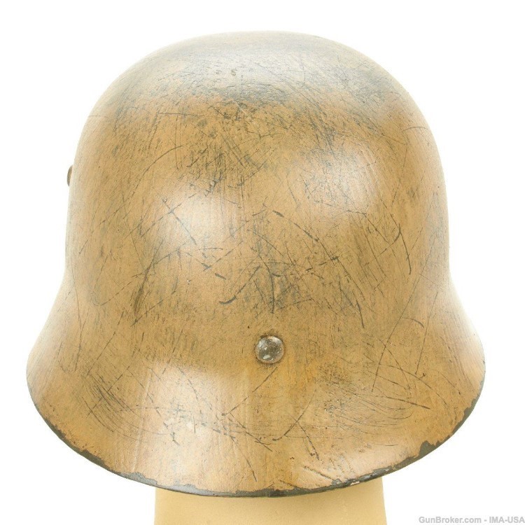 German WWII Reproduction M35 Afrika Korps 15th Panzer Division Helmet-img-7