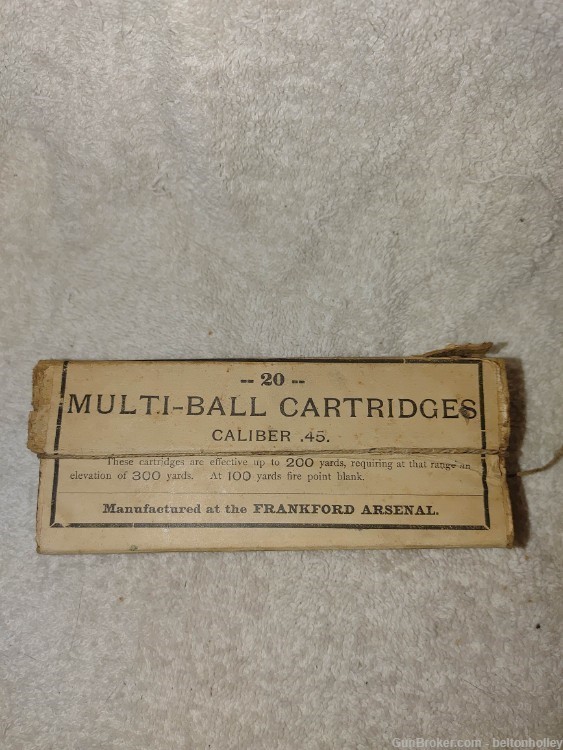 Rare Multi-Ball Caliber 45 Cartridges by Frankford Arsenal  Qty of 14-img-0