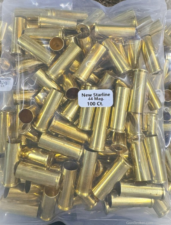 Lot of 100 Count New 44 Mag Brass Starline-img-0