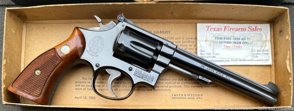 S&W 17-3 K-22 .22LR, 6" Barrel, Pinned & Recessed, Made in 1971-img-47