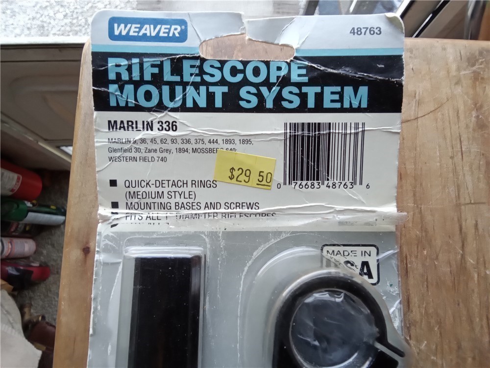 Weaver Riflescope Mount System-Marlin 336 -img-1