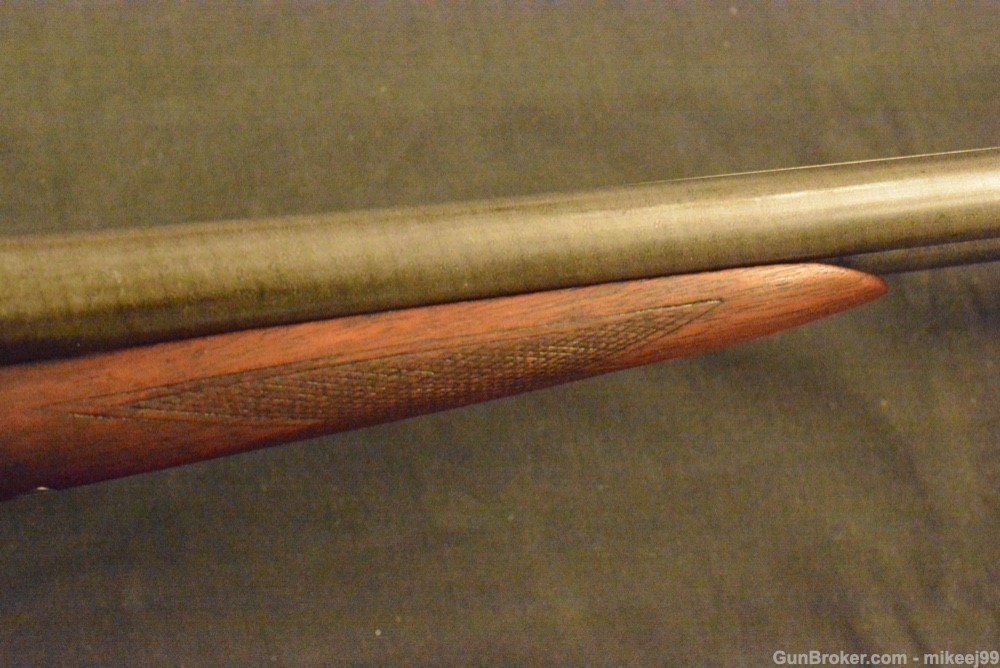 Ithaca grade 1 1/2 Damascus Flues 12 double barrel with condition-img-14