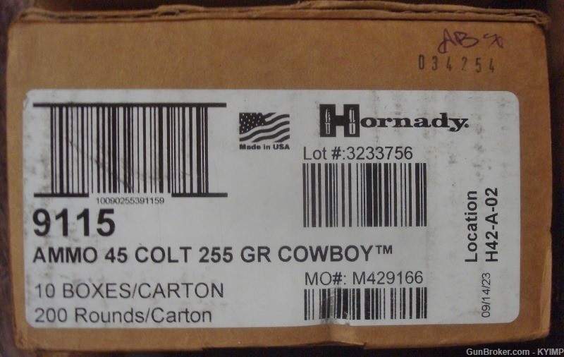 60 HORNADY 45 Long Colt 255 grain COWBOY new Custom ammunition 9115-img-5