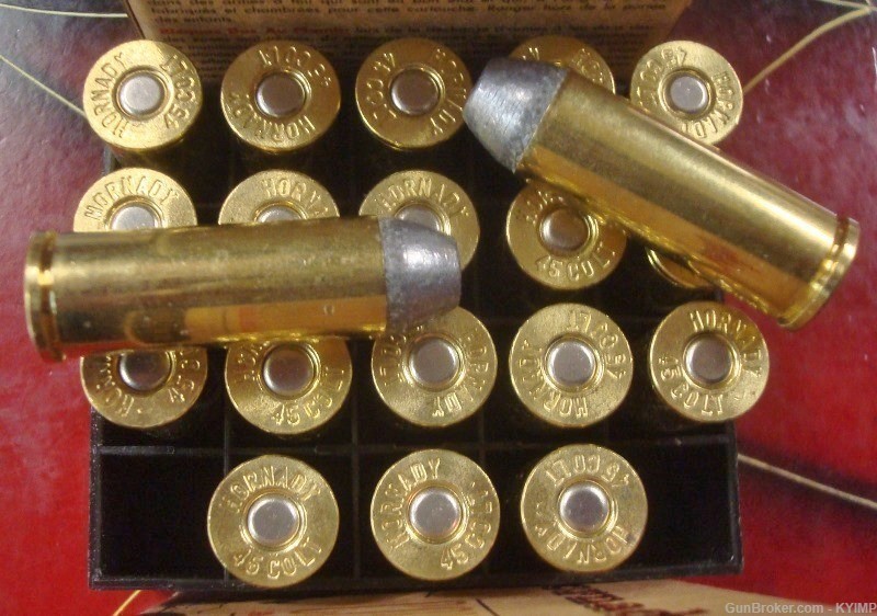 60 HORNADY 45 Long Colt 255 grain COWBOY new Custom ammunition 9115-img-2