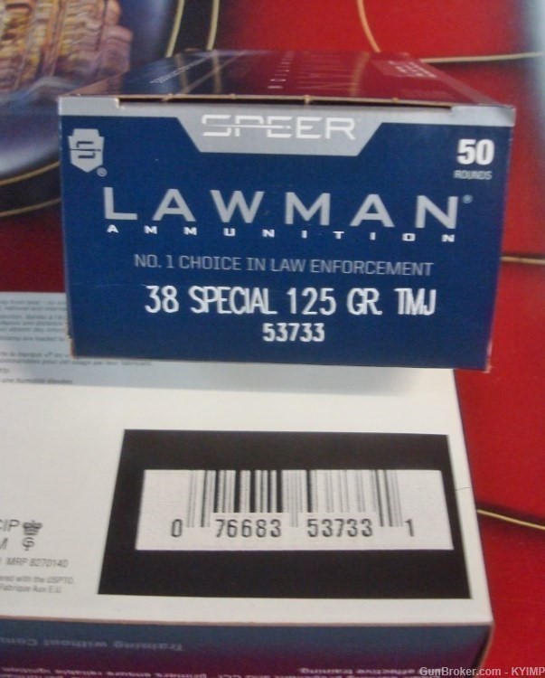 200 Speer Lawmen 38 Special TMJ 125 grain Factory NEW 53733 Ammo-img-2